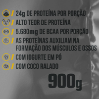 100% Pure Whey Refil Probiótica Iogurte com Coco - 900g