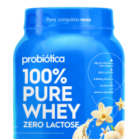 100% Pure Whey Zero Lactose Probiótica Baunilha - 900g 100% Pure Whey Zero Lactose Probiótica Baunilha - 900g