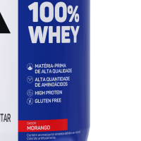 100% Whey Max Titanium Morango - 900g 100% Whey Max Titanium Morango - 900g