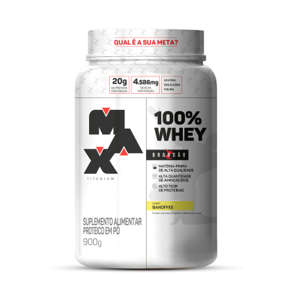 100% Whey Rafael Brandão Max Titanium Banoffee - 900g