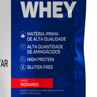 100% Whey Refil Max Titanium Morango - 900g