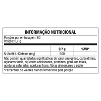 Acetilcisteína NAC 600 mg Equaliv - 60 cápsulas Acetilcisteína NAC 600 mg Equaliv - 60 cápsulas