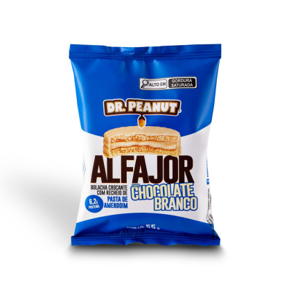 Alfajor Dr. Peanut Chocolate Branco - 55g