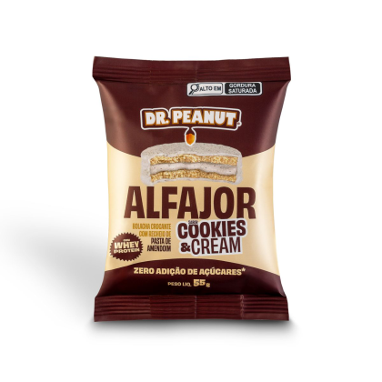 Alfajor Dr. Peanut Cookies & Cream - 55g