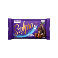 Barra de Cobertura Sabor Chocolate Proteico ao Leite Zero açúcar Soulpro Vitao - 250g