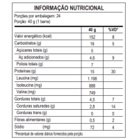 Barra De Proteína Whey Bar Probiótica Chocolate - 24 unidades de 40g Barra De Proteína Whey Bar Probiótica Chocolate - 24 unidades de 40g