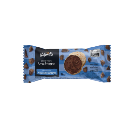 Biscoito Arroz Zero açúcar Naturatta Chocolate Vitao - 16g Biscoito Arroz Zero açúcar Naturatta Chocolate Vitao - 16g