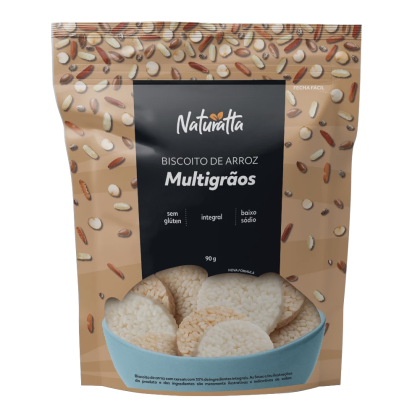 Biscoito Arroz Multigrãos sem Glúten Naturatta Vitao - 90g