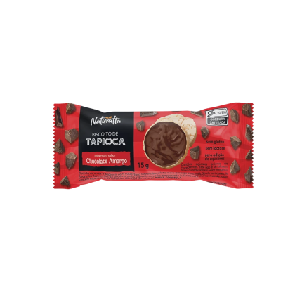 Biscoito Tapioca Zero açúcar Naturatta Chocolate Vitao - 15g