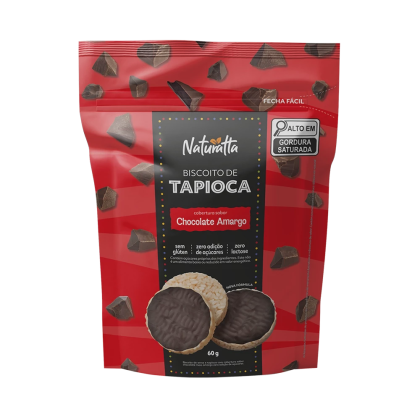 Biscoito Tapioca Zero açúcar Naturatta Chocolate Vitao - 60g