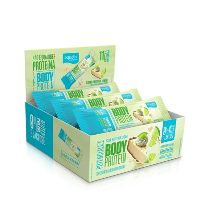 Body Protein Barra Torta Limão Equaliv - 9 unidades