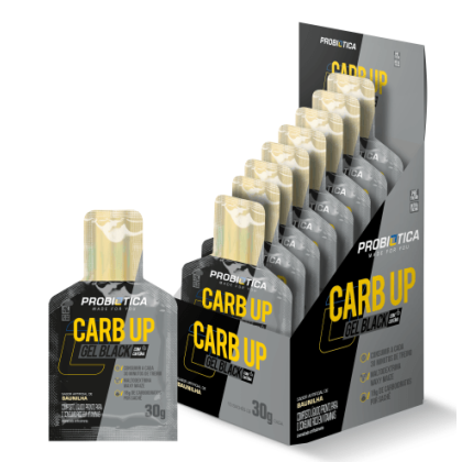 Carb Up Gel Black Probiótica Baunilha - 10 sachês de 30g cada Carb Up Gel Black Probiótica Baunilha - 10 sachês de 30g cada