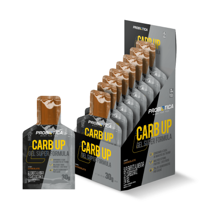 Carb Up Gel Super Fórmula Probiótica Chocolate - 10 sachês de 30g cada Carb Up Gel Super Fórmula Probiótica Chocolate - 10 sachês de 30g cada