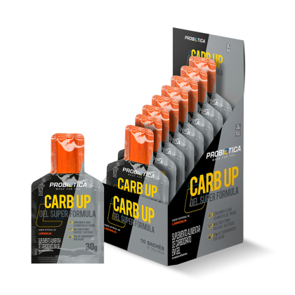 Carb Up Gel Super Fórmula Probiótica Laranja - 10 sachês de 30g cada Carb Up Gel Super Fórmula Probiótica Laranja - 10 sachês de 30g cada