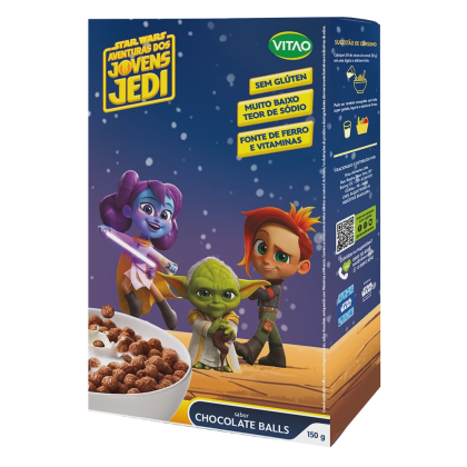 Cereal Balls sem Glúten Disney Chocolate Vitao - 150g Cereal Balls sem Glúten Disney Chocolate Vitao - 150g