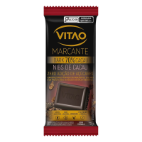 Chocolate 70% Amargo Nibs Zero açúcar Marcante Vitao - 70g