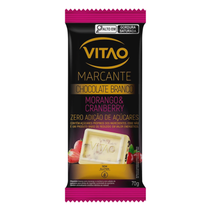 Chocolate Branco Zero açúcar Marcante Vitao - 70g