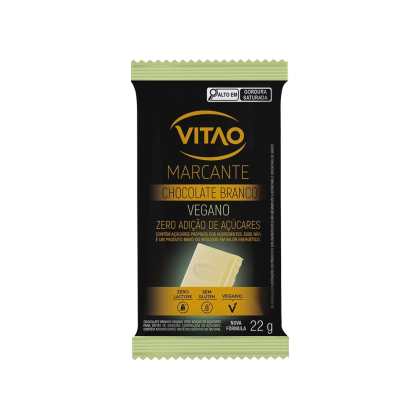 Chocolate Branco Vegano Zero açúcar Marcante Vitao - 22g Chocolate Branco Vegano Zero açúcar Marcante Vitao - 22g