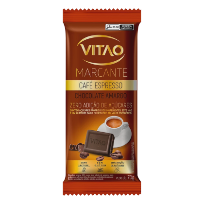 Chocolate Espresso Zero açúcar Marcante Vitao - 70g