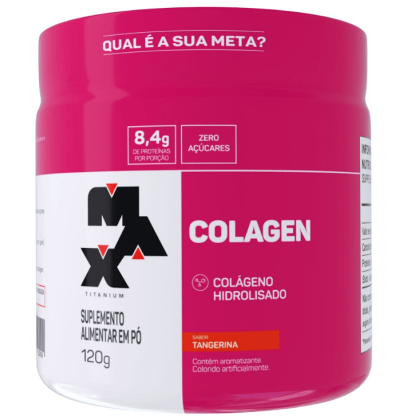Colágeno Hidrolisado Max Titanium Tangerina - 120g