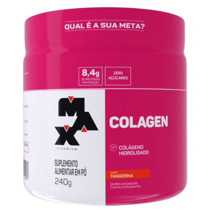 Colágeno Hidrolisado Max Titanium Tangerina - 240g