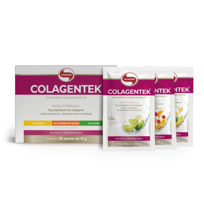 Colagentek Sortido Vitafor - 30 sachês 10g Colagentek Sortido Vitafor - 30 sachês 10g