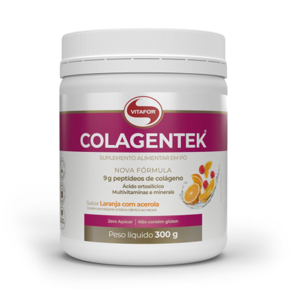 Colagentek Laranja com Acerola Vitafor - 300g Colagentek Laranja com Acerola Vitafor - 300g