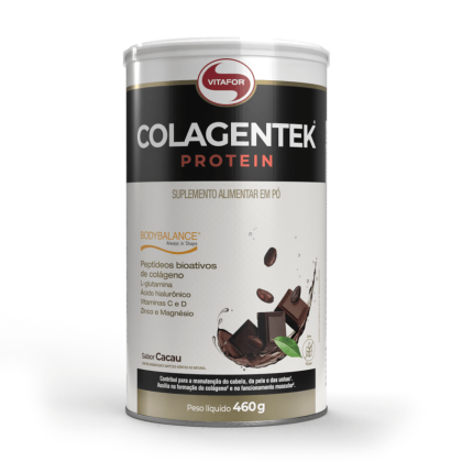 Colagentek Protein Bodybalance Cacau Vitafor - 460g Colagentek Protein Bodybalance Cacau Vitafor - 460g