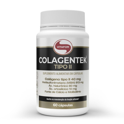 Colagentek Tipo II Vitafor - 60 cápsulas Colagentek Tipo II Vitafor - 60 cápsulas
