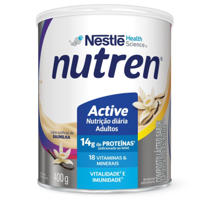 Complemento Alimentar Nutren Active Baunilha Nestlé - 400g