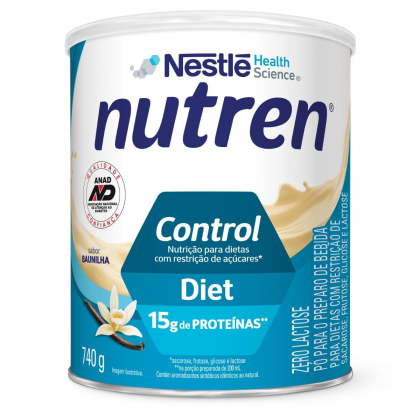 Complemento Alimentar Nutren Control Baunilha Nestlé - 740g Complemento Alimentar Nutren Control Baunilha Nestlé - 740g