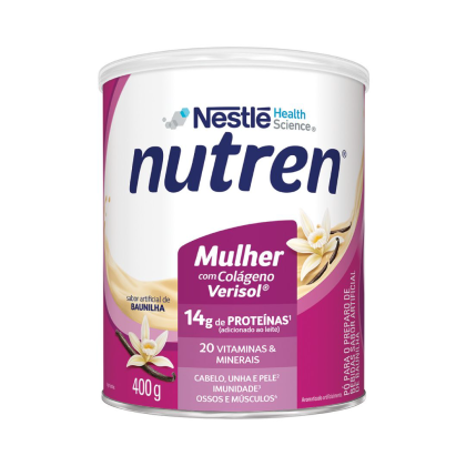 Complemento Alimentar Nutren Mulher Baunilha Nestlé - 400g Complemento Alimentar Nutren Mulher Baunilha Nestlé - 400g