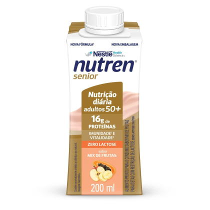 Complemento Alimentar Nutren Senior Mix de Frutas Zero Lactose Nestlé - 200ml