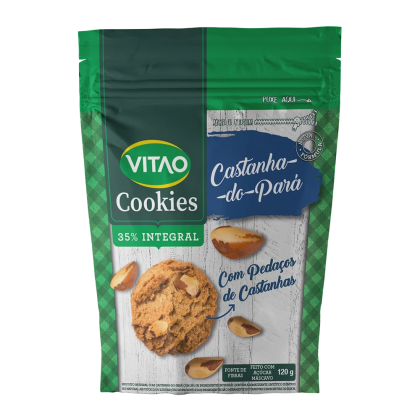 Cookies Castanha do Pará Integral Vitao - 120g Cookies Castanha do Pará Integral Vitao - 120g