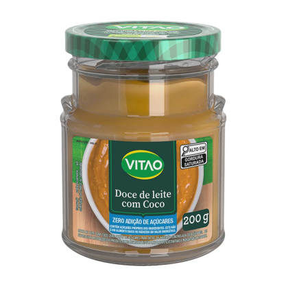 Doce de Leite com Coco Zero Açúcar Vitao - 200g