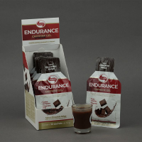 Endurance Caffeine Gel Chocolate Belga Vitafor - 12 sachês 30g