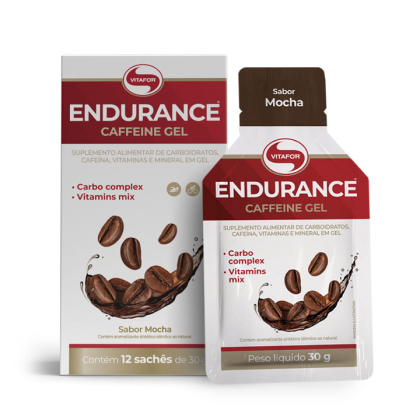 Endurance Caffeine Gel Mocha Vitafor - 12 sachês 30g Endurance Caffeine Gel Mocha Vitafor - 12 sachês 30g