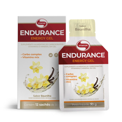 Endurance Energy Gel Baunilha Vitafor - 12 sachês 30g Endurance Energy Gel Baunilha Vitafor - 12 sachês 30g