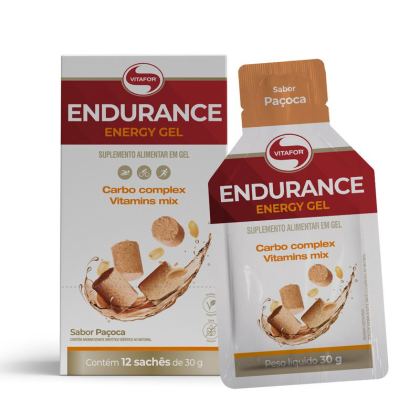 Endurance Energy Gel Paçoca Vitafor - 12 sachês 30g Endurance Energy Gel Paçoca Vitafor - 12 sachês 30g