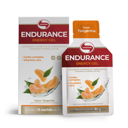 Endurance Energy Gel Tangerina Vitafor - 12 sachês 30g Endurance Energy Gel Tangerina Vitafor - 12 sachês 30g