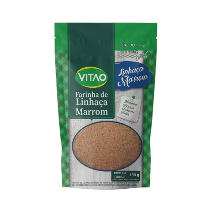 Farinha de Linhaça Marrom Vitao - 150g Farinha de Linhaça Marrom Vitao - 150g