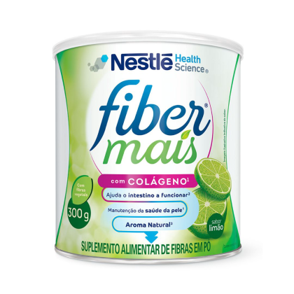 Fiber Mais Colágeno Limão Nestlé - 300g