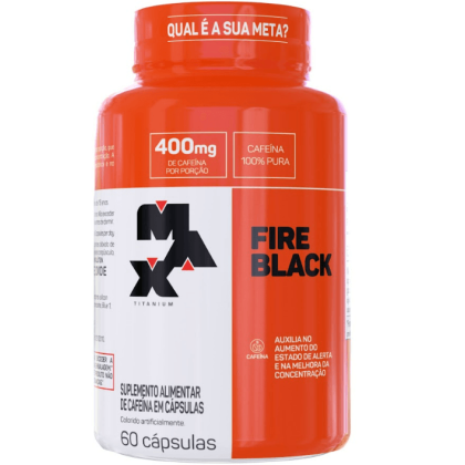 Termogênico Fire Black Max Titanium - 60 cápsulas