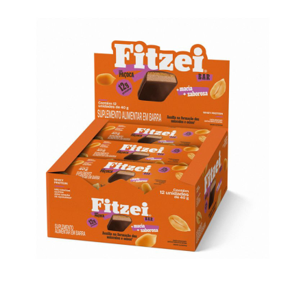 Fitzei Display c/ 12 Barras Paçoca Vitafor - 40g