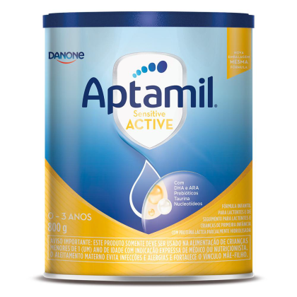 Fórmula Infantil Aptamil Sensitive Active - 800g 0-3 anos Fórmula Infantil Aptamil Sensitive Active - 800g 0-3 anos