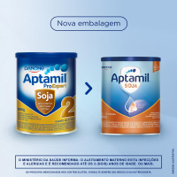 Fórmula Infantil Aptamil Soja 2 - 800g 0-12 Meses Fórmula Infantil Aptamil Soja 2 - 800g 0-12 Meses