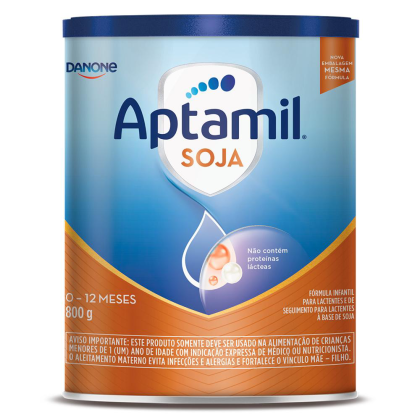 Fórmula Infantil Aptamil Soja 2 - 800g 0-12 Meses Fórmula Infantil Aptamil Soja 2 - 800g 0-12 Meses