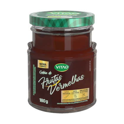 Geleia Frutas Vermelhas Zero Açúcar Vitao - 180g Geleia Frutas Vermelhas Zero Açúcar Vitao - 180g