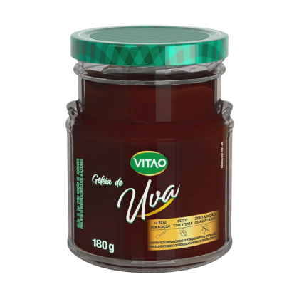 Geleia Uva Zero Açúcar Vitao - 180g Geleia Uva Zero Açúcar Vitao - 180g