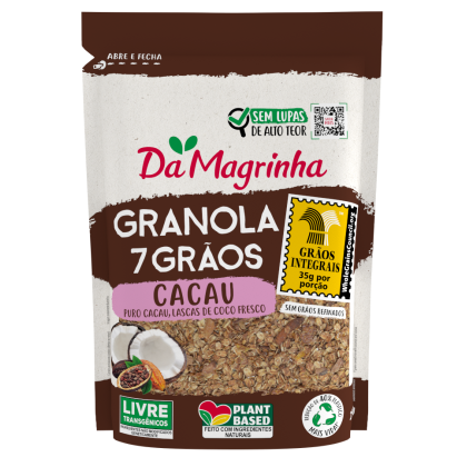 Granola 7 Grãos Cacau Da Magrinha - 850g